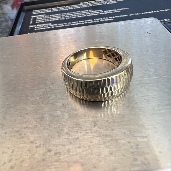 ๐ค๐XMAS SALEโGOLD-REAL 14KโฆWOMANS 14K GOLD PUFF PATTERNED RING๐คโค๏ธ๐๐๐๐ - Picture 5 of 11